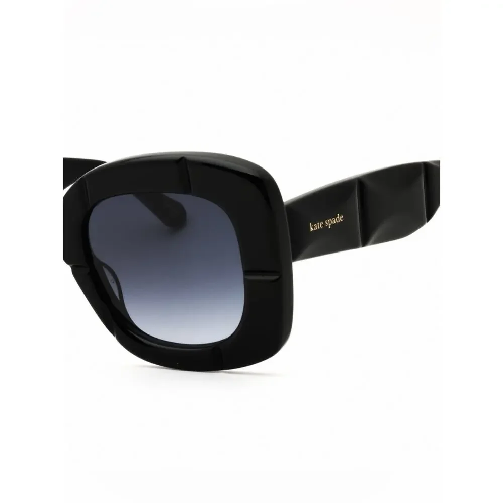 New Kate Spade JOSEY/G/S 8079O Black Oversized Square Sunglasses Authentic
